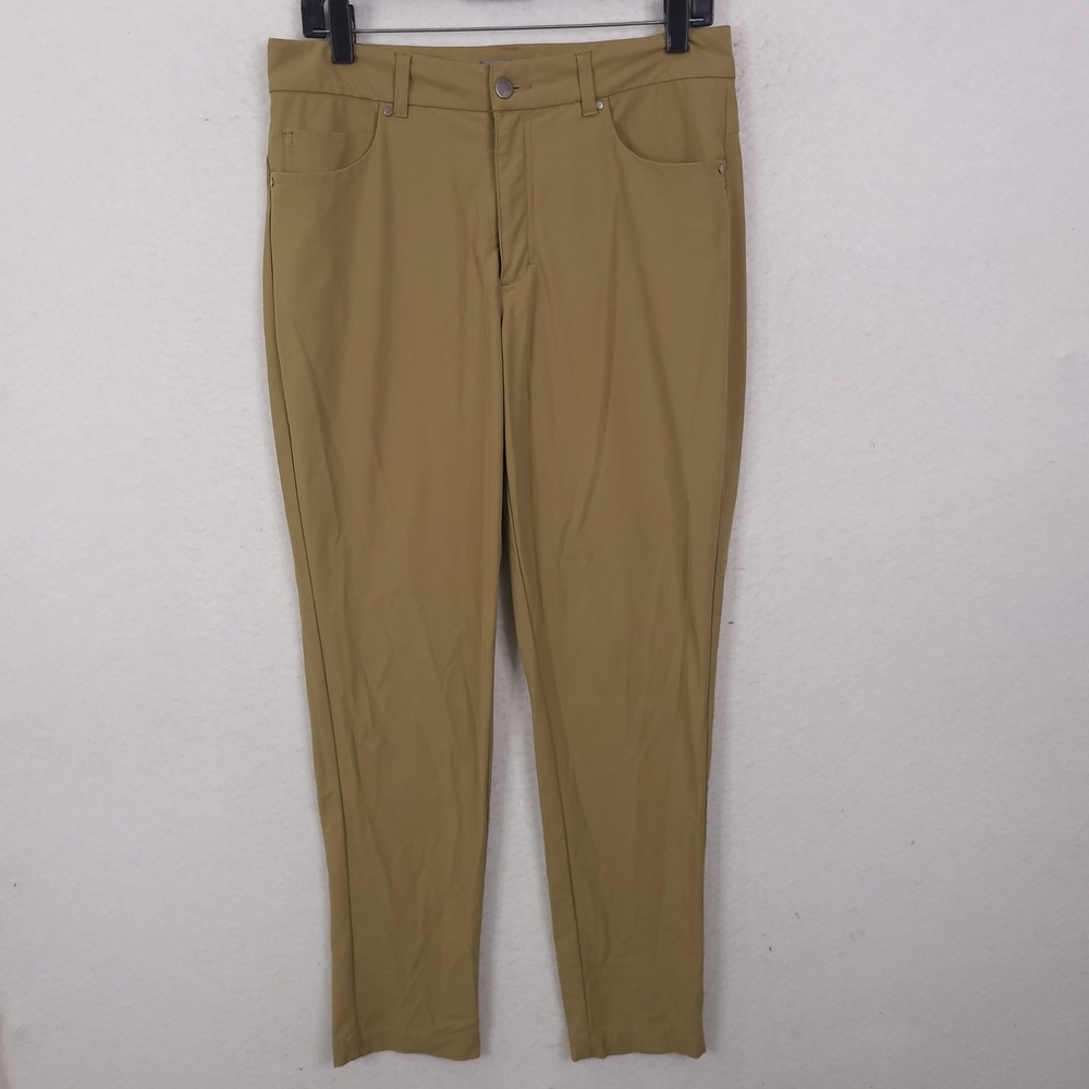 VRST Limitless Slim Fit Pants Men 32x32 Fits 32x29  Tan Performance 5-Pocket